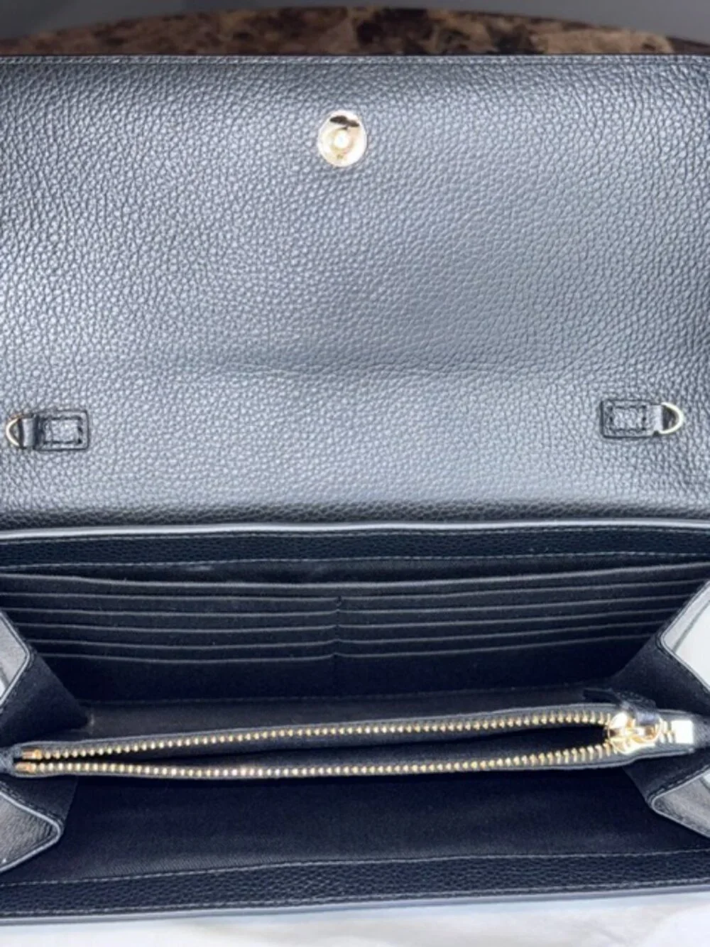 NWT Versace Virtus Black Leather Wallet on Chain 🖤✨